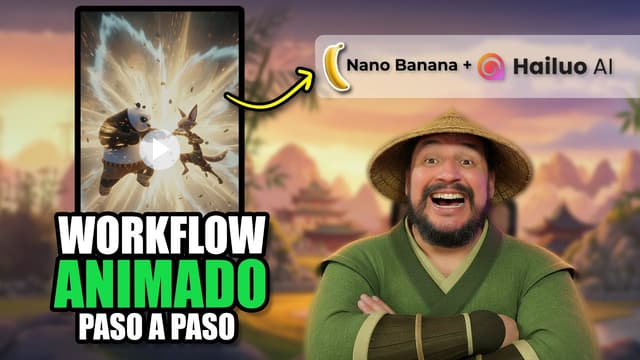 Creación de Escenas de Acción Animadas con IA: Un Workflow con Nano Banana y Hailuo AI